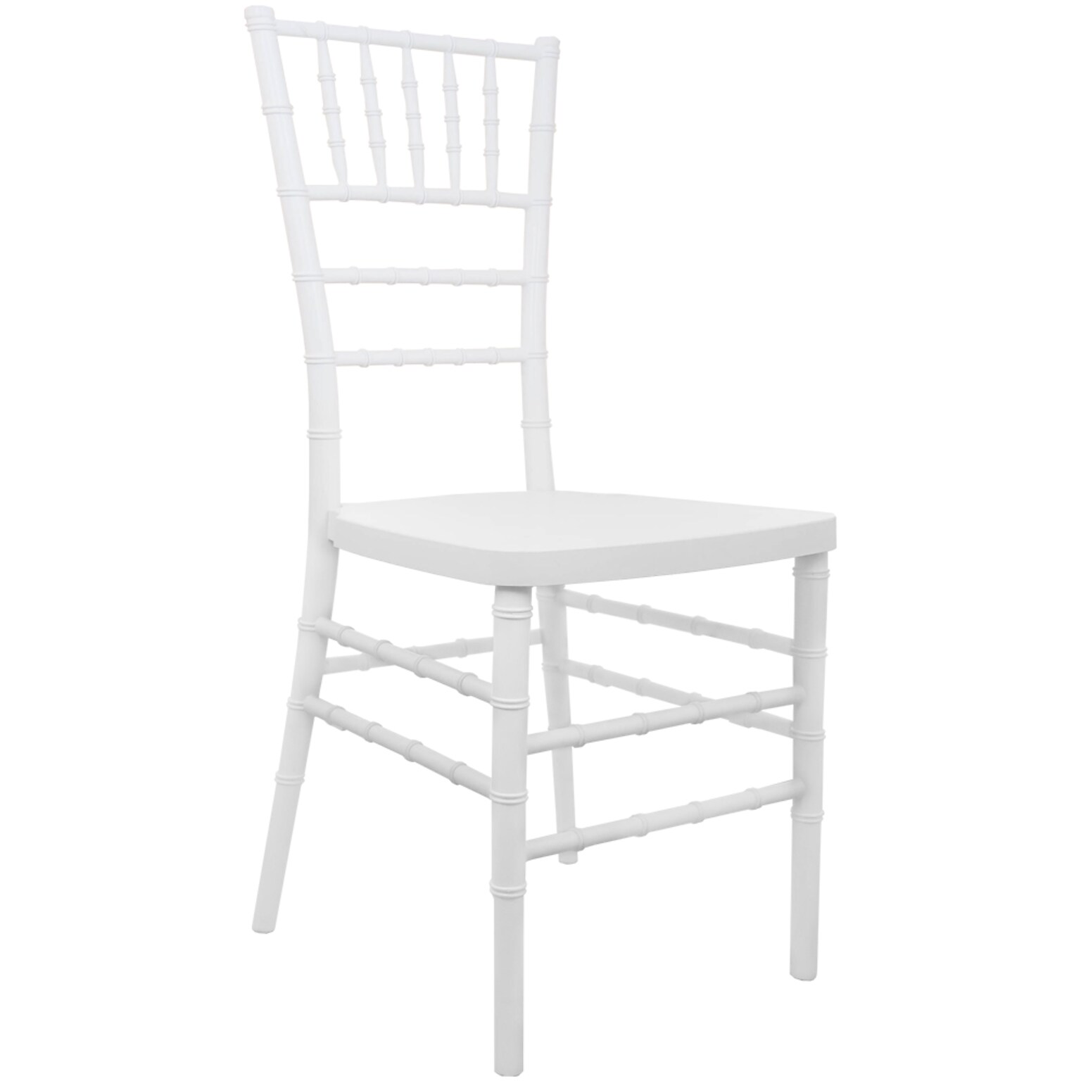 Flash Furniture Advantage Resin Chiavari Chair, White (RSCHIW)