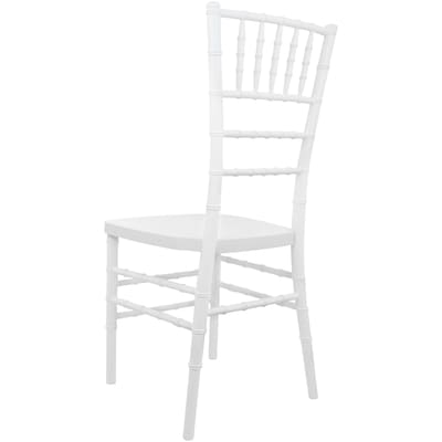 Flash Furniture Advantage Resin Chiavari Chair, White (RSCHIW)