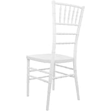Flash Furniture Advantage Resin Chiavari Chair, White (RSCHIW)