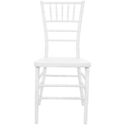 Flash Furniture Advantage Resin Chiavari Chair, White (RSCHIW)