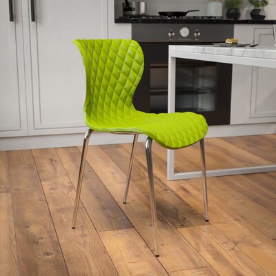 Flash Furniture Lowell Metal Stack Chair, Citrus Green (LF707CCGRN)