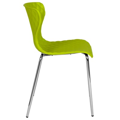 Flash Furniture Lowell Metal Stack Chair, Citrus Green (LF707CCGRN)