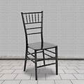 Flash Furniture HERCULES Series Resin Chiavari Chair, Black, 2 Pack (2LEBLACKM)