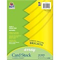 Pacon® Card Stock, 65 lb,  8.5 x 11, Lemon Yellow, 100 sheets (PAC101172)