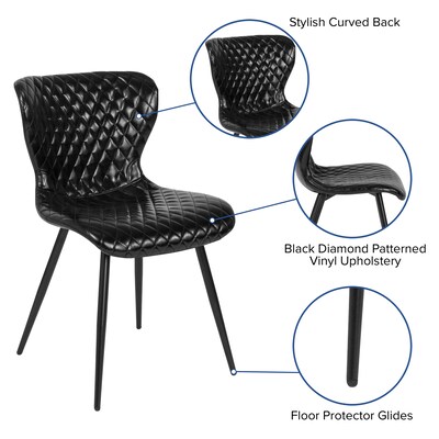 Flash Furniture Bristol Metal Chair, Black (LF907ABLK)