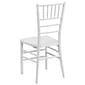 Flash Furniture HERCULES PREMIUM Series Resin Chiavari Chair, White, 2 Pack (2LEWHITE)