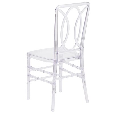 Flash Furniture Flash Elegance Plastic Stacking Chair, Crystal Ice (BHH007CRYSTAL)