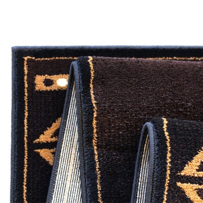 Flash Furniture Amado Collection Olefin/Jute 87.6" x 24" Rectangular Machine Made Rug, Brown (KPRGB907227BN)
