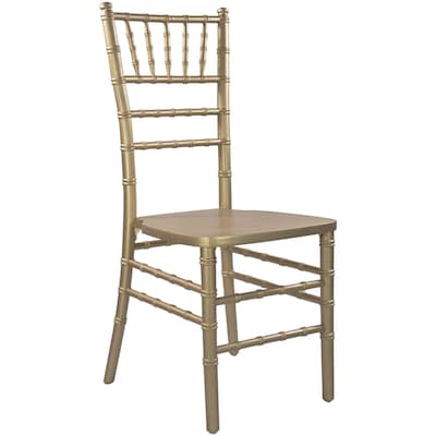 Flash Furniture Advantage Wood Chiavari Chair, Gold (WDCHIG)