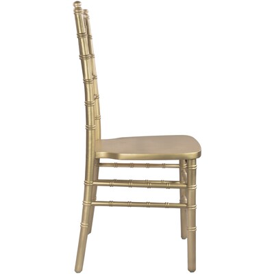 Flash Furniture Advantage Wood Chiavari Chair, Gold (WDCHIG)