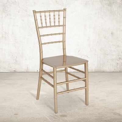 Flash Furniture HERCULES Resin Chiavari Chair, Gold (LEGOLDM)