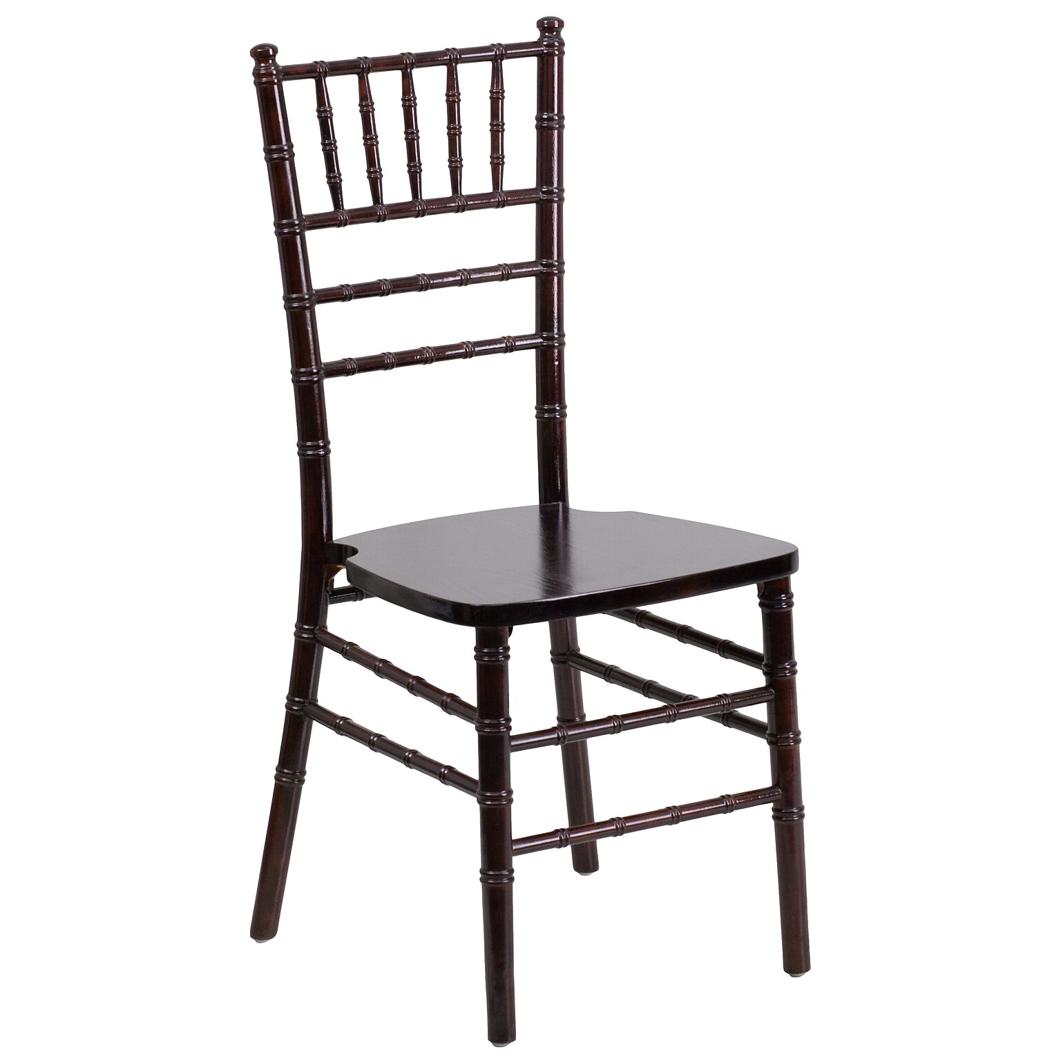 Flash Furniture HERCULES Wood Chiavari Chair, Walnut (XSWALNUT)