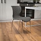 Flash Furniture Lowell Metal Stack Chair, Gray (LF707CGRY)