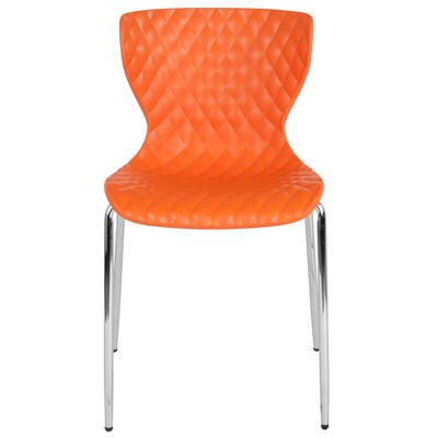 Flash Furniture Lowell Metal Stack Chair, Orange (LF707CORNG)