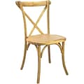 Flash Furniture Advantage Wood X-Back Chair, Natural (XBACKNAT)