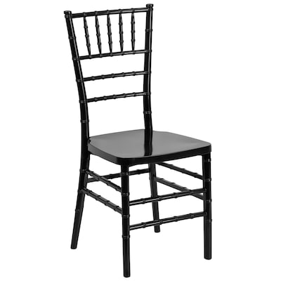 Flash Furniture HERCULES PREMIUM Resin Chiavari Chair, Black (LEBLACK)