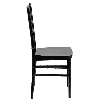 Flash Furniture HERCULES PREMIUM Resin Chiavari Chair, Black (LEBLACK)