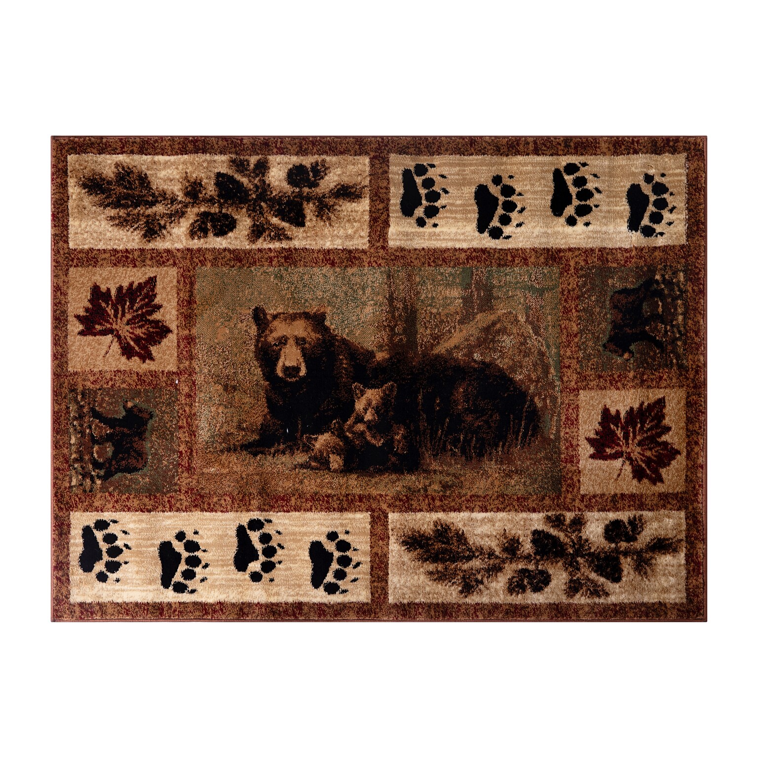 Flash Furniture Vassa Collection Olefin/Jute 36 x 24 Rectangular Machine Made Rug, Brown (OKRRG111423BN)