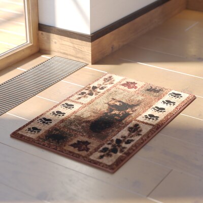 Flash Furniture Vassa Collection Olefin/Jute 36" x 24" Rectangular Machine Made Rug, Brown (OKRRG111423BN)