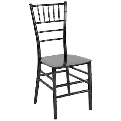 Flash Furniture HERCULES Resin Chiavari Chair, Black (LEBLACKM)