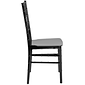 Flash Furniture HERCULES Resin Chiavari Chair, Black (LEBLACKM)