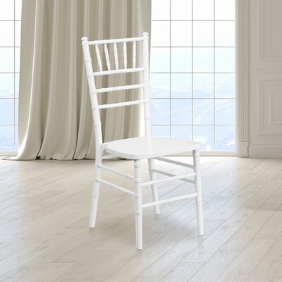 Flash Furniture HERCULES Series Wood Chiavari Chair, White, 2 Pack (2XSWHITE)