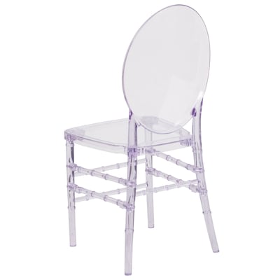 Flash FurnitureFlash Elegance Resin Florence Chair, Crystal Ice, 2 Pack (2Y3FLO)