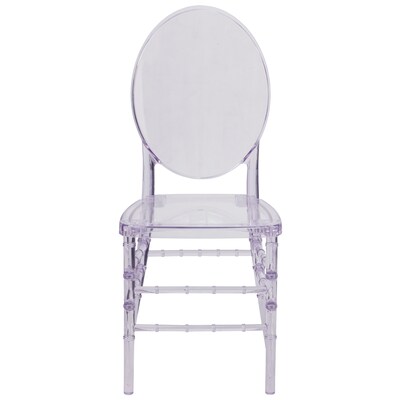 Flash FurnitureFlash Elegance Resin Florence Chair, Crystal Ice, 2 Pack (2Y3FLO)