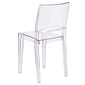 Flash Furniture Phantom Series Plastic Side Chair, Clear, 4 Pack (4FH121APC)