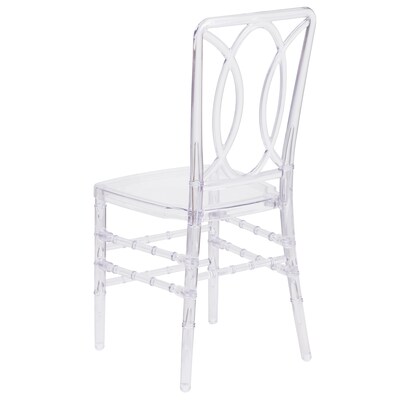 Flash Furniture Flash Elegance Plastic Event Chair, Crystal Ice, 2 Pack (2BHH007CRYSTAL)