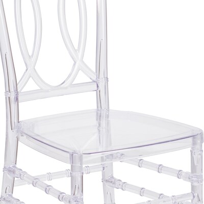 Flash Furniture Flash Elegance Plastic Event Chair, Crystal Ice, 2 Pack (2BHH007CRYSTAL)