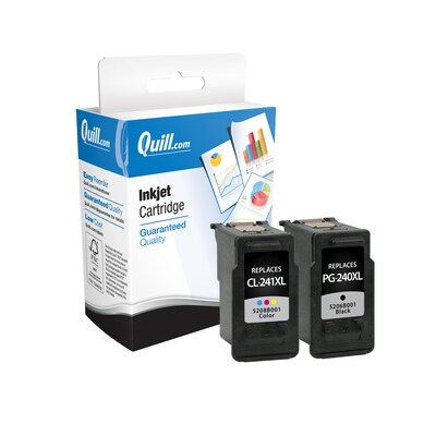 Quill Brand® Remanufactured Black/Color High Yield Ink Replacement for Canon PG-240XL/CL-241XL (5206