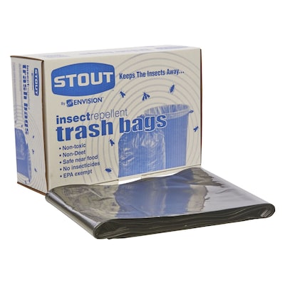 Stout Insect Repellent 35 Gallon Industrial Trash Bag, 33 x 35