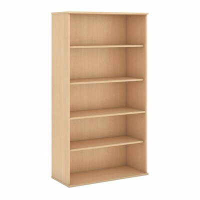 Bush Business Furniture 72H 5 Shelf Bookcase, Natural Maple (BK7236AC)