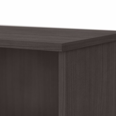 Bush Business Furniture 29"H 2-Shelf Bookcase with Adjustable Shelf, Storm Gray (BK3036SG)