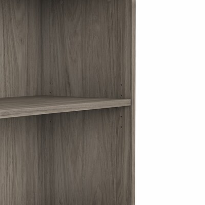 Bush Business Furniture 29"H 2-Shelf Bookcase with Adjustable Shelf, Modern Hickory (BK3036MH)