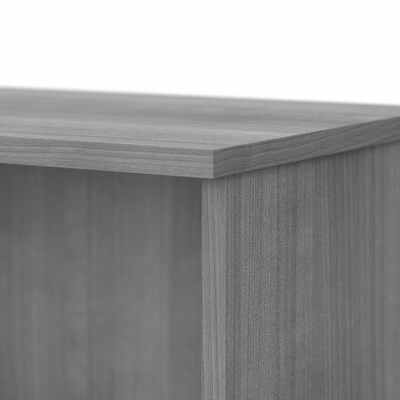 Bush Business Furniture 29"H 2-Shelf Bookcase with Adjustable Shelf, Platinum Gray (BK3036PG)