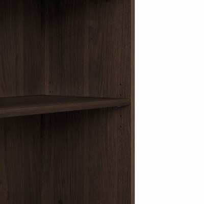 Bush Business Furniture 29"H 2-Shelf Bookcase with Adjustable Shelf, Black Walnut (BK3036BW)