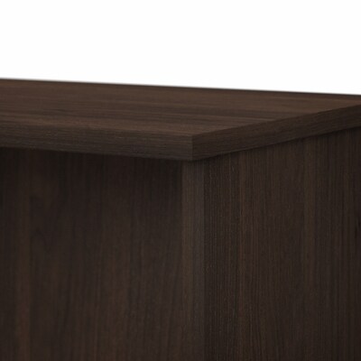 Bush Business Furniture 29"H 2-Shelf Bookcase with Adjustable Shelf, Black Walnut (BK3036BW)
