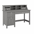 Bush Furniture Broadview 54 Computer Desk with Drawers and Desktop Organizer, Modern Gray (BD005MG)