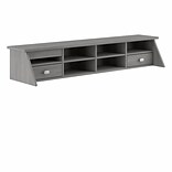 Bush Furniture Broadview 8-Compartment Laminated Wood Storage, Modern Gray (BDH154MG-03)