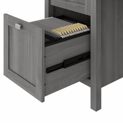 Bush Furniture Broadview 54" Computer Desk with Drawers, Modern Gray (BDD254MG-03)