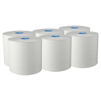 Kleenex Professional Recycled Hardwound Paper Towels, 1-ply, 700 ft./Roll, 6 Rolls/Carton (25637)