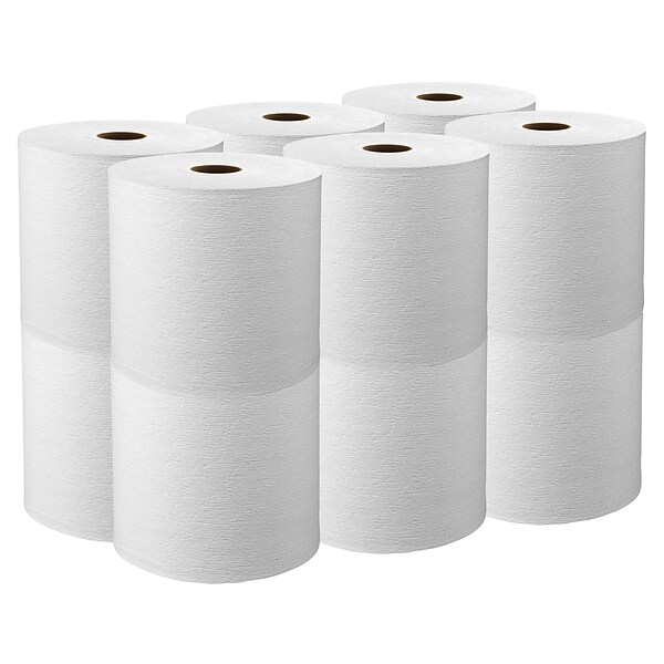 Kleenex Professional Recycled Hardwound Paper Towels, 1-ply, 425 ft./Roll, 12 Rolls/Carton (01080)