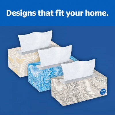 Kleenex Standard Facial Tissue, 2-Ply, 160 Sheets/Box, 3 Boxes/Pack (50219)