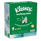 Kleenex Lotion Facial Tissue, 3-Ply, 60 Sheets/Box, 4 Boxes/Pack (25834)