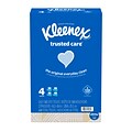 Kleenex Facial Tissue, 2-Ply, 144 Sheets/Pack, Pack of 4 (50220)