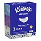Kleenex Ultra Soft Facial Tissue, 3-Ply, 110 Tissues/Box, 3 Boxes/Pack (50239)