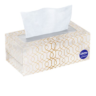 Kleenex Ultra Soft Facial Tissue, 3-ply, 120 Tissues/Box, 8 Boxes/Pack (50153)
