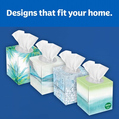 Kleenex Soothing Lotion Facial Tissue, 3-Ply, 120 Sheets/Box, 6 Boxes/Pack (51758)